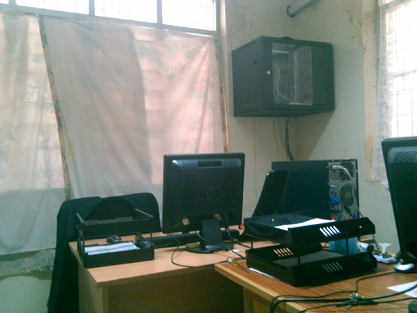 OpenMRS server room in Webuye, Kenya.
