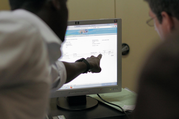 OpenMRS in use at TRAC Plus Clinic in Kigali, Rwanda.